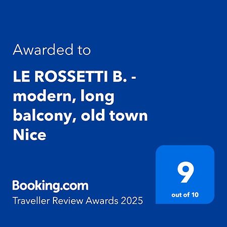 Le Rossetti B. - Modern, Long Balcony, Old Town Ницца Экстерьер фото